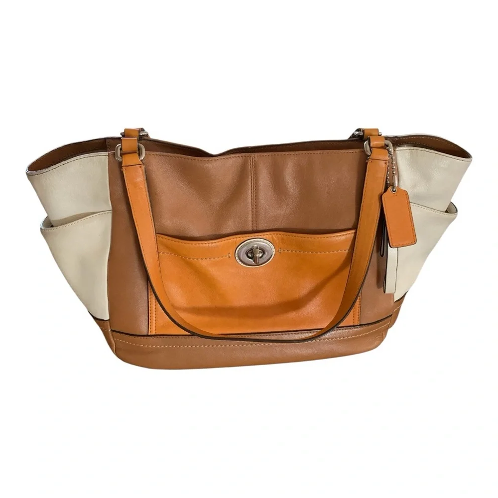 Coach Tri Color Bag